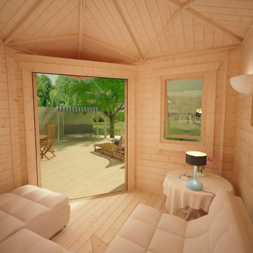 bradwell corner log cabin for sale
