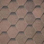 Roofing shingles in brown