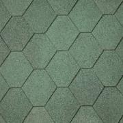 Roofing shingles in green